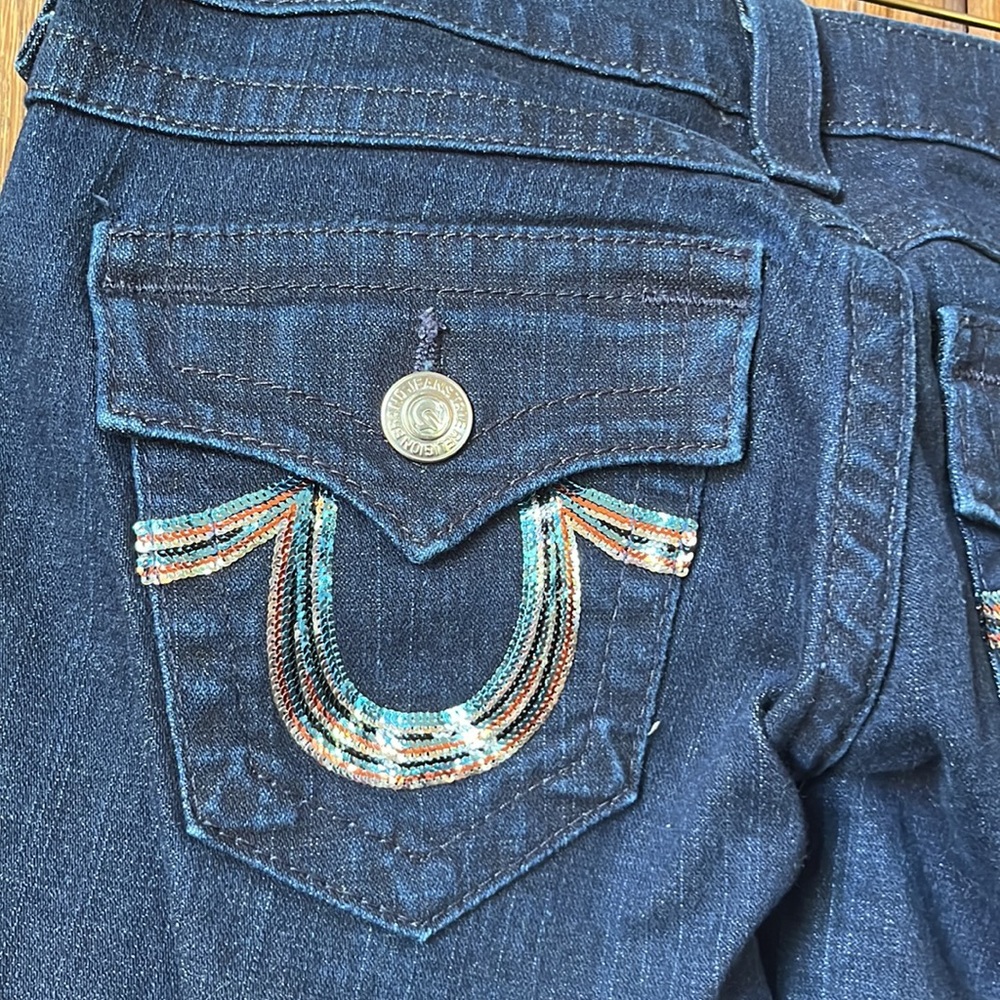 True Religion Sequin Pocket Jeans – Size 26 - Picture 5 of 16